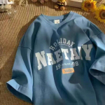 Ameerika Retro T-s&auml;rk L&uuml;hikeste varrukatega &Uuml;lisuur Suvi Suur Suurus Poolpikad varrukad XXXXL hall