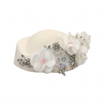 Teapeo M&uuml;ts Naistele T&uuml;drukutele Kangast Lillega Fascinator M&uuml;ts Vanaaegne Kokteilipeo Pillbox M&uuml;ts Rollim&auml;ngu Bowler Peo Aksessuaar kuninglik sinine v&auml;rv