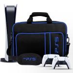 PS5 reisikott PS5 kaitsekott Sobib PS5 ketta-/digitaalsele konsoolile, kontrolleritele, m&auml;ngukaartidele, peakomplektile