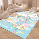 Disney Cinnamoroll Joonisfilmikoer S-anrio T&uuml;drukute Vaip Koduseks Elutoa Magamistoa Diivani Kaunistuseks Laste Vaip P&otilde;randamatt 120*160cm