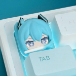 Armsad Hatsune Miku DIY klahvikorgid Anime Isiksus Risttelg PBT Mehaaniline klaviatuuriklahvikork Multifilmivaikklahvikorgid Kaunistus Kingitused