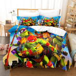 Teismelised Mutant Ninja Kilpkonnad Sarja Tekikate 3D Digitaaltr&uuml;kiga Komplekt Voodi Kolmeosaline Komplekt quilt cover 90 * 190 pillowcase 50 * 75 * 1