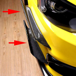 4tk Auto Esistange Huule Dekoratsioon Hajuti &Scaron;unt Fin Kere Spoiler Canard Universaalne S&uuml;sinikkiust Auto Modifitseeritud Canard Dekor must