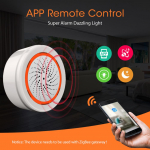 1-5tk Tuya Zigbee 3-in-1 Sireenalarmi 90dB Heli-valgusandur Nutikas kodu Tuya Smart Life APP Alarmsireen Alexa Google'i jaoks 2025 spain