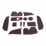 My Good Car Car Rubber Mat Gate Slot Pad Door Pad Non-slip Mats Car Decoration Gate Slot Pad for Citroen C3-XR Car styling 14 punane