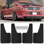 Punased/Mustad Poritiivad Ford Mustangile GT V6 Ecoboost GT500 GT350 GT-S CS Shelby Pony Mach-E GT Poritiivad 4Pcs Black