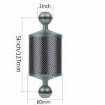 Sukelduvad 5/8/10/12-tollised D60 mm s&uuml;sinikkiust ujuvvarred 1-tollise kuulpeaga vee all 5 Titanium