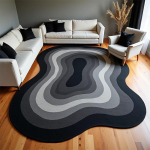 Ebakorrap&auml;rane kunstiline elutoa vaip libisemiskindel mugav suur p&otilde;randamatt magamistoa garderoobi vaip kodu kaunistus 80x120cm 31x47inch