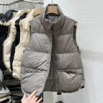 Talvine aluskrae puuvillane vest Naiste s&uuml;gisene mitmek&uuml;lgne l&uuml;hike mantel XXL hall v&auml;rv