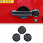 for Jeep Wrangler JK 2007-2017 Exterior Door Handle Bowl Decor Trim Matte Black