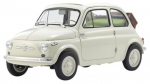 Kyosho Originaal M&otilde;&otilde;tkavas Fiat Nuova 500 Tarvikutega Valmistoodang KS08966WA 1/18 (Elevandiluu)
