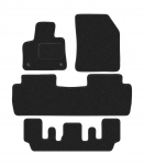 Dywaniki samochodowe welurowe do: Peugeot 5008 II crossover 7os (2017-2020) anthra