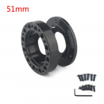 New hollow out Universal Steering Wheel Hub Spacer 12/51/76/101 mm Steering Wheel Hub Boss Kit Adapter Spacer Black FXP-LK51