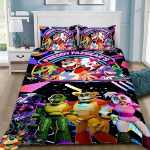 3D Prindi Freddy F-FNAF Voodipesukomplekt Five Nights Tekikate Komplekt Padjap&uuml;&uuml;ridega 3 tk Tekikate Magamistoa Kaunistus Duvet Cover Set&EU Single(135x200cm)