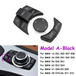Keskpaneeli Multimeedia CIC IDrive Juhtnupu Kate BMW 1 3 5 X1 X5 X6 Seeriale E87 E90 E91 E92 E60 E84 E70 E71 E72 Model A Black