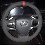 For Lexus NX ES es200 300h rx300 nx200 ct200h Hand-Stitched Non-Slip suede Leather Car Steering Wheel Cover suede