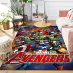 1 tk Marvel Avengers Superkangelaste piirkonnamatt, libisemiskindel p&otilde;himatt, koomiksitegelaste disain, pehme samet, ruumidekoratsioon, pestav 100cm by 120cm