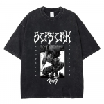 Vabaaja Harajuku Vintage Hip Hop R&otilde;ivad Anime Berserk Griffith T-s&auml;rgid Pesitud Manga Graafikaga &Uuml;lem&otilde;&otilde;dulised Y2k T-s&auml;rgid Unisex S