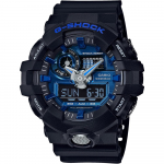Casio G-Shock GA-710-1A2JF Meeste k&auml;ekell, Must (Ametlik Jaapani toode)