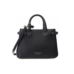 Burberry nahast b&auml;nneri kott V&auml;ike naiste &otilde;lakott Must 80365131 Basic Set (Bag+Dust Bag)