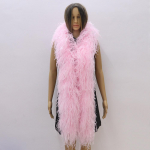 DIY 10-kihiline valge eriti kohev jaanalinnusuleboa aksessuaari ja moedisaini jaoks Cosplay Halloweeni kost&uuml;&uuml;m Burlesque tants & lava 1ply heleroosa v&auml;rv