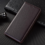 Litchi Ehtne Nahast Klapp&uuml;mbris Samsung Galaxy S8 S9 S10 S10e S20 S21 S22 S23 S24 S25 FE Edge Plus Ultra Telefonikate S8&Genuine Leather kohv