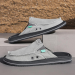 Kvaliteetsed Meeste Kingad, Hingavad L&otilde;uend Kingad, kerged Pehme Tallaga K&auml;sitsi valmistatud Riidest Kingad, suvised Vabaaja Kingad Zapatos Casuales 44 black