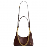 Coach Juliet 25 Metalllogo Eemaldatav &Otilde;larihm Nahast T&otilde;mblukuga K&auml;ekott Suur Naiste K&auml;ekotid Vaher CAD75-B4MPL Basic Set (Bag+Dust Bag)