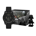 ARMANI EXCHANGEAE ARMANI K&auml;ekell Kvartsliikumine Silikoonrihm Must Tihvtikell Meeste Kellad Must S&otilde;dalane Karbis AX1344 Darth Vader Gift Box