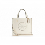 Coach Dempsey 22 Klassikaline Eemaldatava &Otilde;larihmaga Nahast T&otilde;mblukuga K&auml;ekott Ostukott Crossbody K&auml;ekott V&auml;ike Naiste T&otilde;mblukuga K&auml;ekott Valge C5268-IMCHK Basic Set (Bag+Dust Bag)