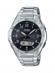 Casio WAVECEPTOR P&auml;ikesej&otilde;ul t&ouml;&ouml;tav kell 6 maailmaraadio kombinatsioonimudeliga Meeste Lained, Analoog-Digitaalne WVA-M640D-1A2JF
