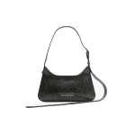 Acne Studios Platt Seeria Reguleeritav Rihm Logoga Plaaster T&otilde;mblukuga Sulgemine L&otilde;henenud Nahast Kandekott &Otilde;lakott Naiste kotid Must A10351-900 Basic Set (Bag+Dust Bag)