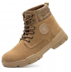 Talv S&uuml;gis Keevitaja turvajalatsid terasest l&ouml;&ouml;gikindel torkekindel tugev tald kulumiskindel t&ouml;&ouml;kaitsjalatsid veisenahk D27 35