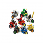 8 tk Ninjago Mootorratta Komplekt Mini Ninja Kujud Klotsid M&auml;nguasjad Sobib Lego