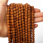 108 Vajra Bodhi Rudraksha Ehete valmistamiseks 7/9mm Meditatsioon Palve Tiibeti budismi helmed kaelakee k&auml;ev&otilde;rude aksessuaaride jaoks 7mm