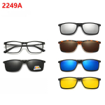 6 &uuml;hes Kohandatud Meeste Optilised Magnetilised P&auml;ikeseprillid Magnetiga Kinnitatavad P&auml;ikeseprillid Polaroid Kinnitatavad P&auml;ikeseprillid Polarized Lens black