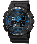 Casio G-SHOCK Meeste Vaik 200M Veekindel Digitaalne P&otilde;rutuskindel Kvartsikell GA-100-1A2 must