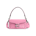 Coach Tabby Roosa Signatuuriga L&otilde;uendist &Otilde;lakott, Roosa Nahast H&otilde;bedase C P&ouml;&ouml;rdlukuga, Naiste Igap&auml;evane Pidu Reisimine Muudetav Crossbody K&auml;ekott CM569-LHWPU Basic Set (Bag+Dust Bag)