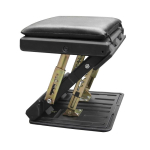R-3600 Auto reguleeritav jalatugi Ottomani tool Ergonoomiline jalatool must