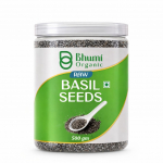 Bhumi Orgaanilised Basiiliku Seemned 500g - Sabja Seemned | V&otilde;ida Suvekuumust | K&otilde;rge Kiudainesisaldusega ja Omega 3