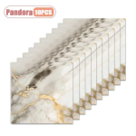 10 tk 3D isekleepuvat seinakleebist PVC veekindel paks tape kodu kaunistamiseks taustseina renoveerimiseks koori ja kleebi others white