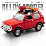 1:24 vene LADA NIVA WILD VERSIOON Maastikus&otilde;iduk Sulamist Metallist Valatud Mudelauto Kodu Trendikas & Lauaekraani Kaunistus S&uuml;nnip&auml;ev punane