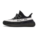 Adidas Originals Yeezy Boost 350 Abrasion Resistant Low top Casual Shoes Unisex Black White HQ7045(Team578-) 43⅓ black