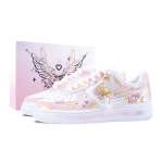Nike Air Force 1 Laurel Pink Dream Kulumiskindlad Libisemiskindlad Madalad T&otilde;mblukuga Tennisejalatsid Unisex Kuldne Pulber CW2288-111(Team626-) 37.5 white
