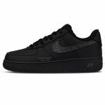 Nike Air Force 1 gooti tekstuuriga nahast kulumiskindel kulumiskindel madala s&auml;&auml;rega rulaketsid unisex must CW2288-001(Team1086-) 43