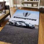 luksuslik sportauto logo K-Koenigsegg tr&uuml;kitud vaip kodu elutuba magamistuba kaunistus vannituba k&ouml;&ouml;k sissep&auml;&auml;s libisemiskindel vaip 80x120cm