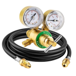 Argon CO2 Regulaator TIG MIG Keevitusgaas Kahe manomeetriga 6,6 jalga voolikuga CGA580 sisselaske&uuml;hendus 0 4000 PSI sisendr&otilde;hk