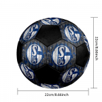 SUURUS 5 FC Schalke 04 Jalgpall V&auml;rviline K&otilde;igile Vanustele Masin&otilde;mmeldud PVC V&otilde;istlusteks Valmis Vastupidav K&otilde;rge PalliP&otilde;rge
