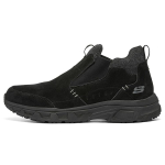 Skechers Oak Canyon Kangas Veisenahast Split Nahast Moodsad V&auml;litingimustes Paksude Taldadega Vabaajajalatsid Meeste vabaajajalatsid Must 237283C-BBK 40 black
