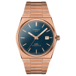 TISSOT PRX Powermatic 80 seeria automaatne mehaaniline liikumine 100 meetrit veekindel kell 39,5 mm sinine sihver roostevabast terasest PVD-kattega korpus T137.407.33.041.00 sinine